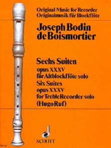 Boismortier J.b. Suites OP 35 Flute A Bec
