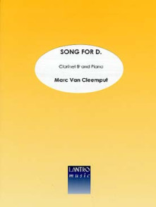 Van Cleemput M. Song For D. Clarinette