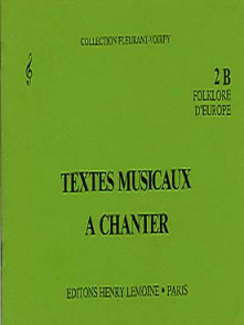 Fleurant M./voirpy A. Textes Musicaux A Chanter 2B