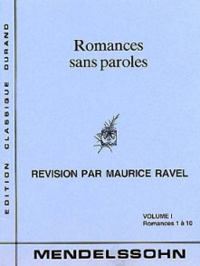 Mendelssohn F. Romances Sans Paroles Vol 1 Piano