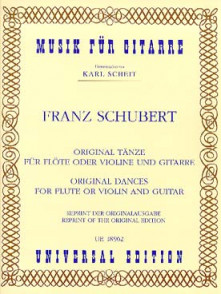 Schubert F. Original Dances Flute et Guitare