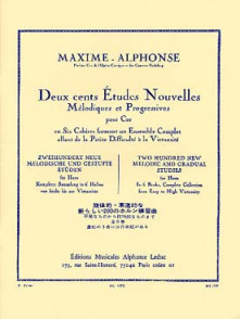 MAXIME-ALPHONSE 200 Etudes Nouvelles Melodiques Vol 3 Cor