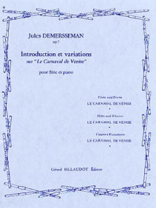 Demersseman J. Introduction et Variations Sur le Carnaval de Venise Flute