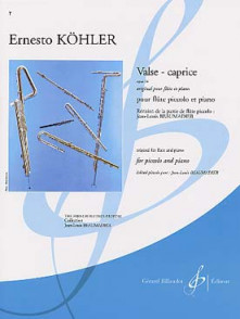Kohler E. VALSE-CAPRICE OP 14 Flute Piccolo