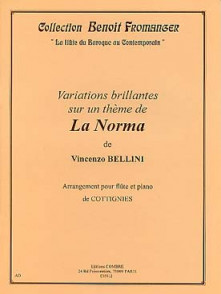 Bellini V. Variations Sur UN Theme de la Norma Flute
