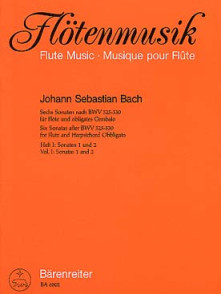 Bach J.s. 6 Sonates Bwv 525-530 Vol 1 Flute