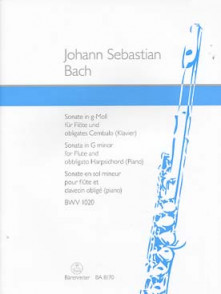 Bach J.s. Sonate G Moll Bwv 1020 Flute
