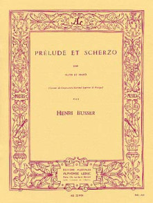 Busser H. Prelude et Scherzo Flute