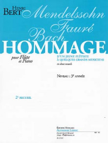 Bert H. Hommage D'un Jeune Flutiste Vol 2 Flute