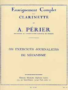 Perier A. 331 Exercices Journaliers de Mecanisme Clarinette