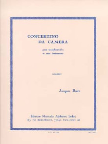 Ibert J. Concertino DA Camera Saxo Alto