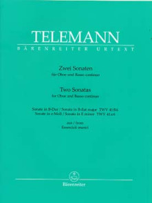 Telemann G.p. Two Sonatas Hautbois