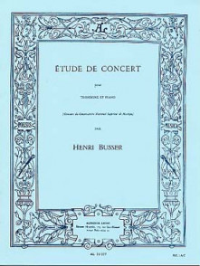Busser H. Etude de Concert Trombone