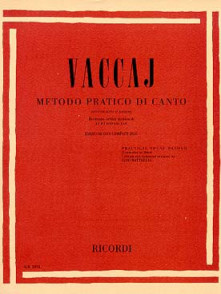 Vaccai N. Methode Pratique de Chant Voix Grave