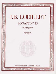 Loeillet J.b. Sonate Sol Majeur Hautbois