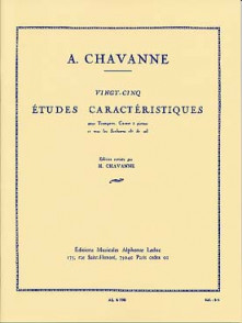Chavanne A. 25 Etudes Caracteristiques Trompette
