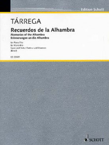 Tarrega F. Recuerdos de la Alhambra Cordes et Piano