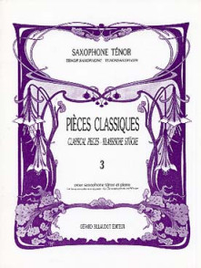 Pieces Classiques Vol 3 Saxo Tenor