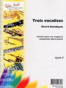 Dondeyne D. Trois Vocalises Cor Anglais