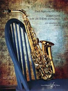 Genin P.a. Variations Sur UN Theme Espagnole Saxo Mib