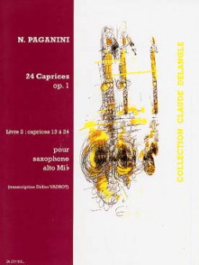Paganini N. 24 Caprices OP 1 Vol 2 Saxo Solo