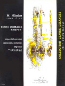 Glinka M.i. Sonate Inachevee Saxo Mib