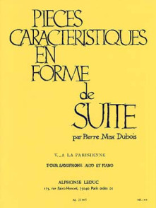 Dubois P.m. Piece Caracteristique en Forme de Suite N°5 Saxo Mib