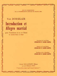 Van Dorsselaer W. Introduction et Allegro Martial Trombone