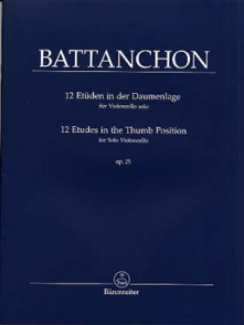 Battanchon F. 12 Etudes OP 25 Violoncelle