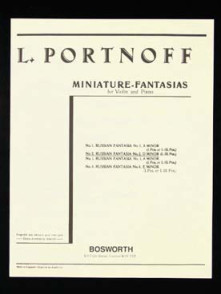 Portnoff L. Fantaisie Russe N°2 Violon