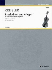 Kreisler F. Prelude et Allegro Violon