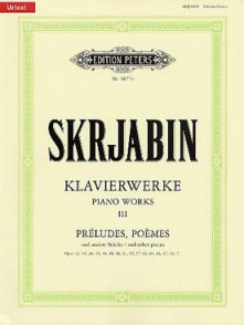 Scriabine A. Oeuvres Vol 3 Preludes Poemes Piano