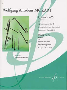 Mozart W.a. Quatuor N°5 KV 158 Clarinettes