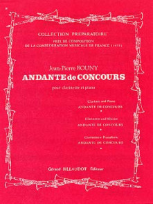 Bouny J.p. Andante de Concours Clarinette