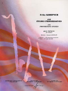 Kroepsch F. 416 Etudes Progressives Vol 1 Clarinette