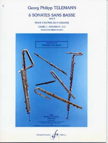 Telemann G.p. Sonates Sans Basse OP 2 Cahier 1 2 Flutes OU  Violons