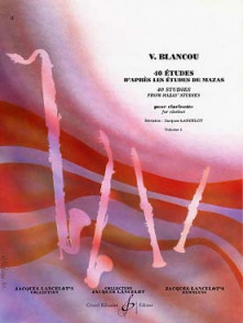 Blancou V. 40 Etudes Vol 1 Clarinette