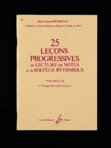 Bourdeaux M.j. 25 Lecons Progressives Vol 4B
