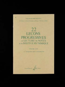 Bourdeaux M.j. 22 Lecons Progressives Vol 3B