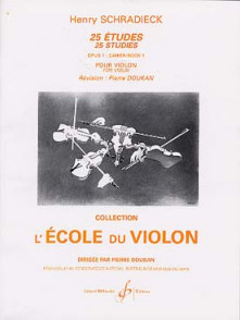 Schradieck H. 25 Etudes Opus 1 Vol 1 Violon