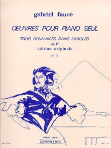 Faure G. Romance Sans Paroles OP 17 N°3 Piano