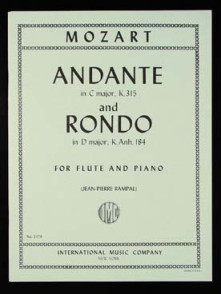 Mozart W.a. Andante K315 et Rondo K.anh 184 Flute