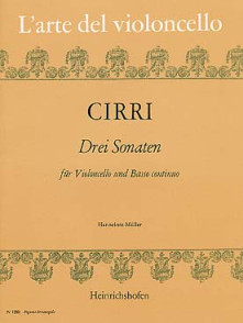 Cirri G. Sonaten Violoncelle