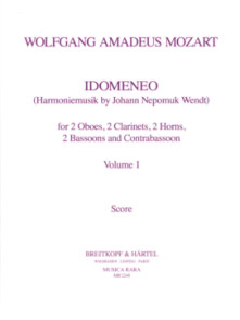 Mozart W.a. Idomenee Vol 1 Windnonet Conducteur