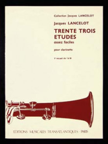 Lancelot J. 33 Etudes Vol 1 Clarinette