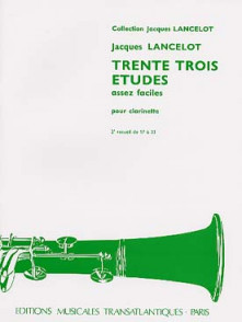Lancelot J. 33 Etudes Vol 2 Clarinette