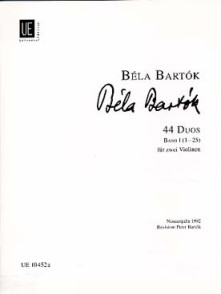 Bartok B. 44 Duos Vol 1 Violons