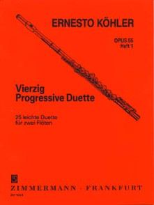 Kohler E. 25 Duos Progressifs OP 55 Vol 1 Flutes