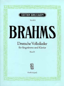 Brahms J. Deutsche Volklieder Vol 1 Voix Haute