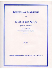 Martinu B. Nocturnes 4 Etudes: N°4 Violoncelle